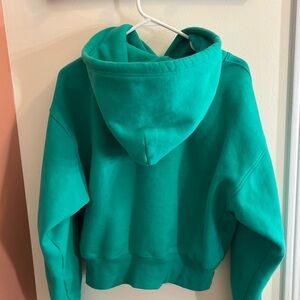 Aritzia TNA Sweatfleece®️ green/teal womens hoodie